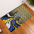 Personalised West Coast Eagles Rubber Doormat Trippy Psychedelic Abstract Art Mascot Football Fans