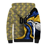 Personalised West Coast Eagles Sherpa Hoodie Trippy Psychedelic Abstract Art Mascot Football Fans