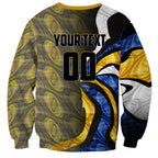 Personalised West Coast Eagles Sweatshirt Trippy Psychedelic Abstract Art Mascot Football Fans