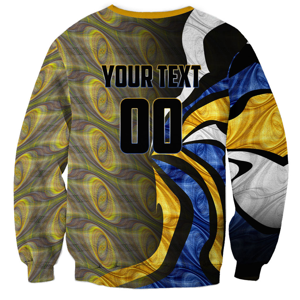 Personalised West Coast Eagles Sweatshirt Trippy Psychedelic Abstract Art Mascot Football Fans