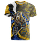 Personalised West Coast Eagles T Shirt Trippy Psychedelic Abstract Art Mascot Football Fans