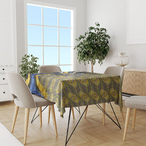 Personalised West Coast Eagles Tablecloth Trippy Psychedelic Abstract Art Mascot Football Fans