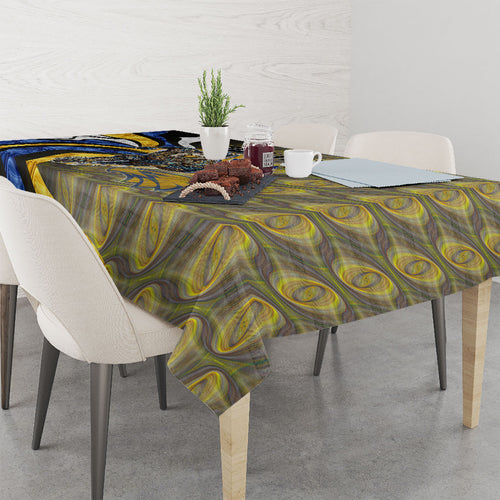Personalised West Coast Eagles Tablecloth Trippy Psychedelic Abstract Art Mascot Football Fans