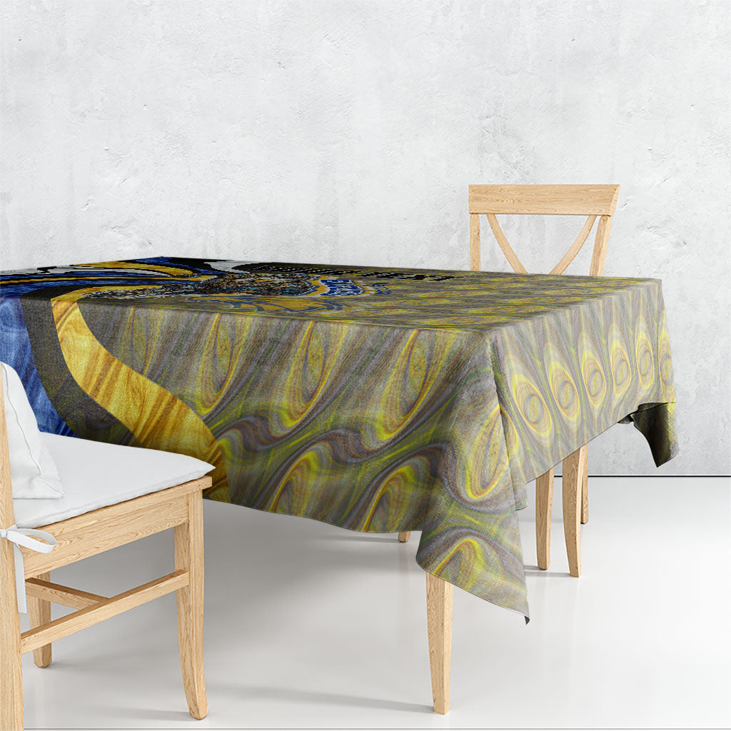 Personalised West Coast Eagles Tablecloth Trippy Psychedelic Abstract Art Mascot Football Fans