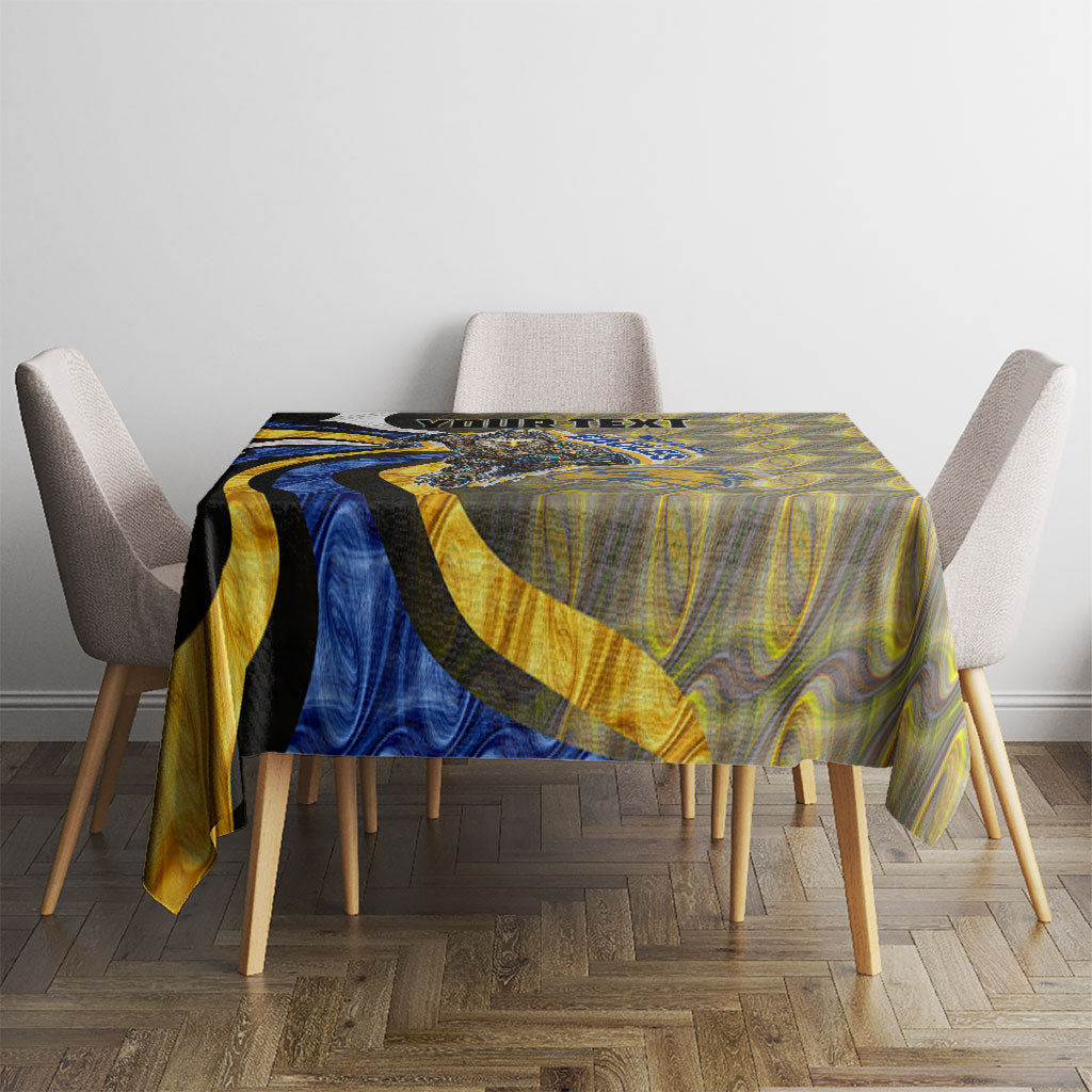 Personalised West Coast Eagles Tablecloth Trippy Psychedelic Abstract Art Mascot Football Fans