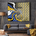 Personalised West Coast Eagles Tapestry Trippy Psychedelic Abstract Art Mascot Football Fans