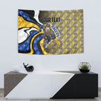 Personalised West Coast Eagles Tapestry Trippy Psychedelic Abstract Art Mascot Football Fans