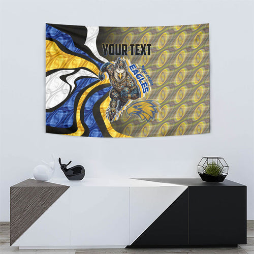 Personalised West Coast Eagles Tapestry Trippy Psychedelic Abstract Art Mascot Football Fans