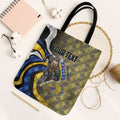 Personalised West Coast Eagles Tote Bag Trippy Psychedelic Abstract Art Mascot Football Fans