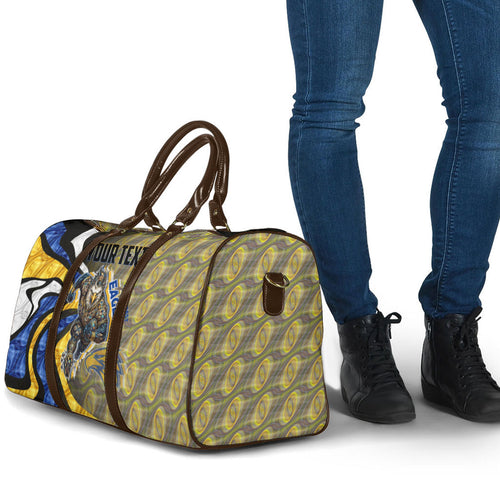 Personalised West Coast Eagles Travel Bag Trippy Psychedelic Abstract Art Mascot Football Fans