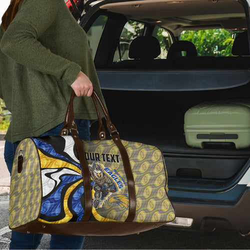 Personalised West Coast Eagles Travel Bag Trippy Psychedelic Abstract Art Mascot Football Fans