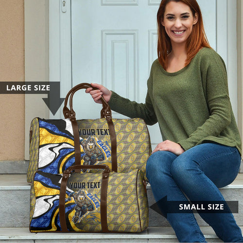 Personalised West Coast Eagles Travel Bag Trippy Psychedelic Abstract Art Mascot Football Fans