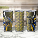 Personalised West Coast Eagles Tumbler Cup Trippy Psychedelic Abstract Art Mascot Football Fans