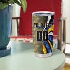 Personalised West Coast Eagles Tumbler Cup Trippy Psychedelic Abstract Art Mascot Football Fans