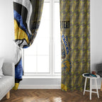 Personalised West Coast Eagles Window Curtain Trippy Psychedelic Abstract Art Mascot Football Fans