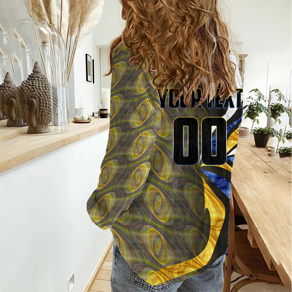 Personalised West Coast Eagles Women Casual Shirt Trippy Psychedelic Abstract Art Mascot Football Fans