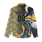 Personalised West Coast Eagles Women Casual Shirt Trippy Psychedelic Abstract Art Mascot Football Fans