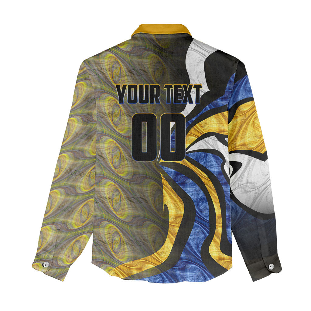 Personalised West Coast Eagles Women Casual Shirt Trippy Psychedelic Abstract Art Mascot Football Fans