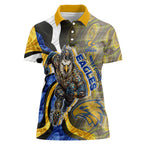 Personalised West Coast Eagles Women Polo Shirt Trippy Psychedelic Abstract Art Mascot Football Fans