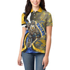 Personalised West Coast Eagles Women Polo Shirt Trippy Psychedelic Abstract Art Mascot Football Fans