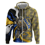 Personalised West Coast Eagles Zip Hoodie Trippy Psychedelic Abstract Art Mascot Football Fans