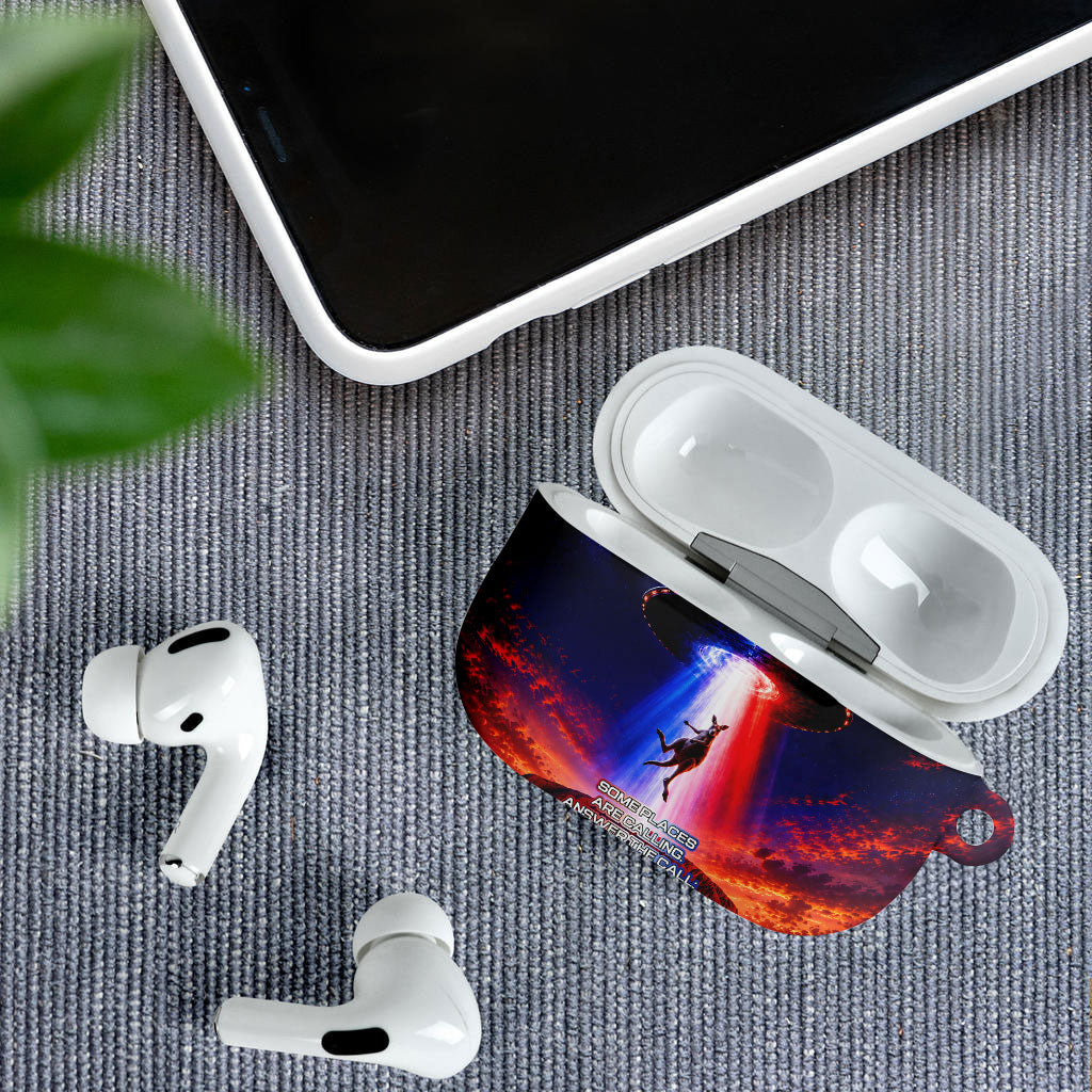 Australia Koala And Kangaroo UFO AirPods Case Sci-Fi Galaxy Opera House And Uluru