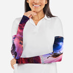 Australia Koala And Kangaroo UFO Arm Sleeves Sci-Fi Galaxy Opera House And Uluru