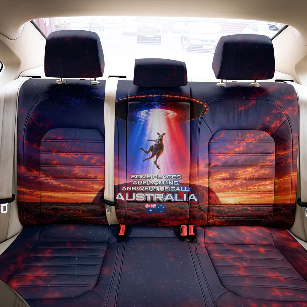Australia Koala And Kangaroo UFO Back Car Seat Cover Sci-Fi Galaxy Opera House And Uluru