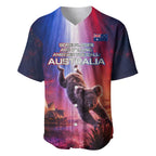 Australia Koala And Kangaroo UFO Baseball Jersey Sci-Fi Galaxy Opera House And Uluru