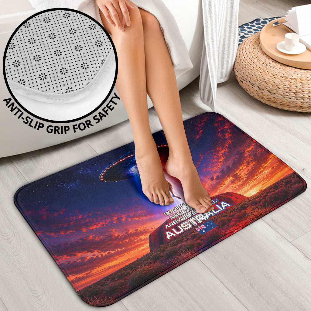 Australia Koala And Kangaroo UFO Bathroom Set Sci-Fi Galaxy Opera House And Uluru