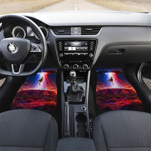 Australia Koala And Kangaroo UFO Car Mats Sci-Fi Galaxy Opera House And Uluru