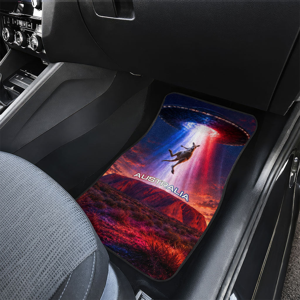 Australia Koala And Kangaroo UFO Car Mats Sci-Fi Galaxy Opera House And Uluru