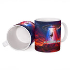 Australia Koala And Kangaroo UFO Ceramic Mug Sci-Fi Galaxy Opera House And Uluru
