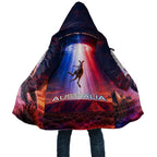 Australia Koala And Kangaroo UFO Cloak Sci-Fi Galaxy Opera House And Uluru