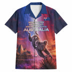 Australia Koala And Kangaroo UFO Hawaiian Shirt Sci-Fi Galaxy Opera House And Uluru