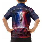 Australia Koala And Kangaroo UFO Hawaiian Shirt Sci-Fi Galaxy Opera House And Uluru
