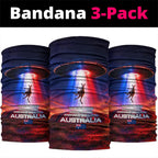 Australia Koala And Kangaroo UFO Neck Gaiter Sci-Fi Galaxy Opera House And Uluru