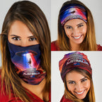 Australia Koala And Kangaroo UFO Neck Gaiter Sci-Fi Galaxy Opera House And Uluru