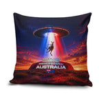 Australia Koala And Kangaroo UFO Pillow Cover Sci-Fi Galaxy Opera House And Uluru