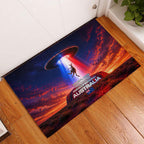 Australia Koala And Kangaroo UFO Rubber Doormat Sci-Fi Galaxy Opera House And Uluru