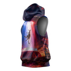 Australia Koala And Kangaroo UFO Sleeveless Hoodie Sci-Fi Galaxy Opera House And Uluru