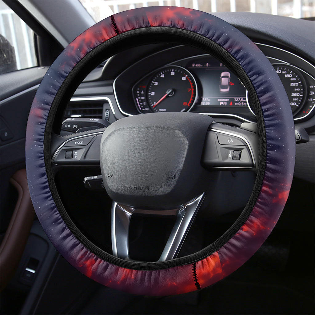 Australia Koala And Kangaroo UFO Steering Wheel Cover Sci-Fi Galaxy Opera House And Uluru