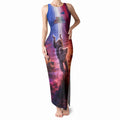 Australia Koala And Kangaroo UFO Tank Maxi Dress Sci-Fi Galaxy Opera House And Uluru