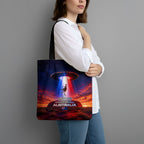 Australia Koala And Kangaroo UFO Tote Bag Sci-Fi Galaxy Opera House And Uluru