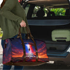 Australia Koala And Kangaroo UFO Travel Bag Sci-Fi Galaxy Opera House And Uluru