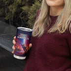 Australia Koala And Kangaroo UFO Tumbler Cup Sci-Fi Galaxy Opera House And Uluru