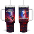 Australia Koala And Kangaroo UFO Tumbler With Handle Sci-Fi Galaxy Opera House And Uluru
