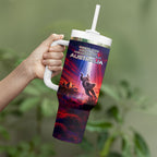 Australia Koala And Kangaroo UFO Tumbler With Handle Sci-Fi Galaxy Opera House And Uluru