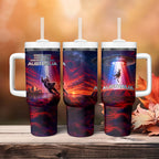 Australia Koala And Kangaroo UFO Tumbler With Handle Sci-Fi Galaxy Opera House And Uluru