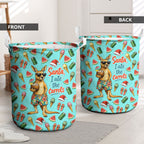 Aussie Christmas Santa Laundry Basket Retro Cartoon Summer Holiday Beach - I Ate The Carrots Kangaroo